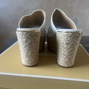 Cunningham wedge leather sandals by Michael Kors